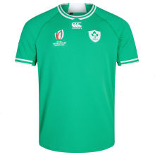 2023 Irish IRFU  RUGBY WORLD CUP Home Green Rugby Jersey  Ireland 爱尔兰