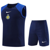 2023/24 Al Nassr Sapphire  Blue Vest Training Jersey(A Set)