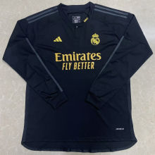 2023/24 RM Third Black Fans Long Sleeve Jersey