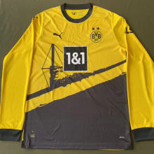 2023/24 BVB Home Yellow Long Sleeve Jersey