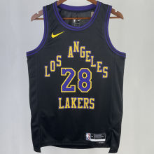 2023/24 Lakers HACHIMURA #28 Black City Edition NBA Jerseys