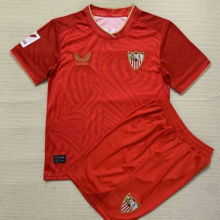 2023/24 Sevilla FC Away Red Kids Soccer Jersey