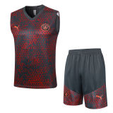 2023/24  Man City Red Vest Training Jersey(A Set)