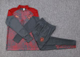 2023/24 Man City Red Sweater Tracksuit
