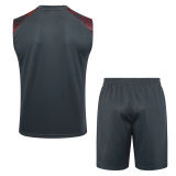 2023/24  Man City Red Vest Training Jersey(A Set)
