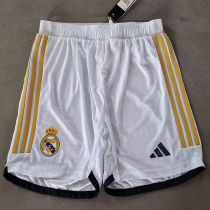 2023/24 RM Home White Player Version Shorts Pants 球员版