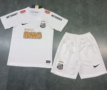 2011/12 Santos White Retro Kids Soccer Jersey