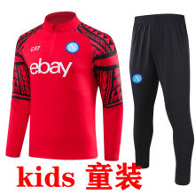 2023/24 Napoli Red Kids Sweater Tracksuit