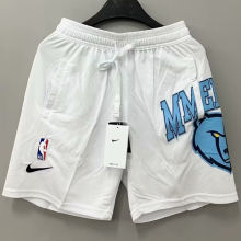2023/24 Grizzlies White NBA Cotton Pants