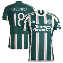 CASEMIRO #18 M Utd 1:1 Quality Away Fans Jersey 2023/24 (UCL Font 欧冠字体)