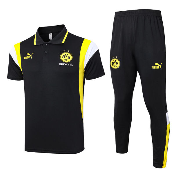 2023/24 BVB Black POLO Training Tracksuit