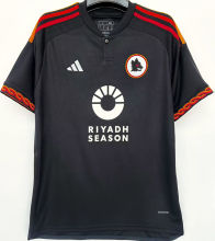 2023/24 Roma 1:1 Quality Third Black Fans Jersey