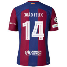 João Félix #14 BA 1:1 Quality Home Fans Jersey 2023/24 (UCL Font 欧冠字体)