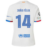 João Félix #14 BA 1:1 Quality Away Fans Jersey 2023/24(UCL Font 欧冠字体)