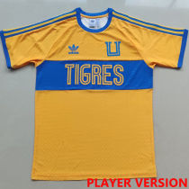 2023/24 U.A.N.L Tiger Retro Style Yellow Player Version Jersey 球员版