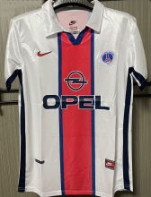 1998/1999 PSG  Away White Retro Soccer Jersey