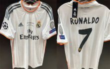 RONALDO #7 RM White Home Retro Jersey (Have All Patch) (9) 全套章 +2014胸前小字