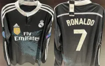 RONALDO #7 RM Black Dragon Retro Long Sleeve Jersey 2014/15 (Have All Patch) (2014+10) 全套章