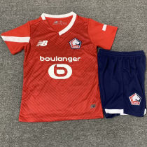 2023/24 Lille Home Red Kids Soccer Jersey