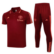 2023/24 M Utd Red POLO Training Tracksuit