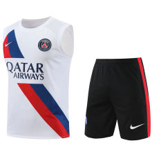 2023/24 PSG White Vest Training Jersey(A Set)