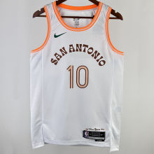 2023/24 Spurs DEROZAN #10 White City Edition NBA Jerseys