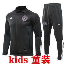 2023/24 Inter Miami Black  Kids Jacket Tracksuit