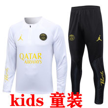 2023/24 PSG White Kids Sweater Tracksuit