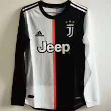 2019/20 JUV Home Player Version Retro Long Sleeve Jersey