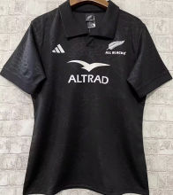 2024 All Blacks Black Rugby Shirt 全黑
