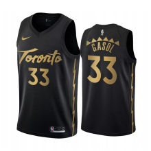 2024 Toronto Raptors GASOL #33 Black NBA Jerseys