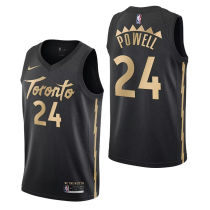 2024 Toronto Raptors POWELL #24 Black NBA Jerseys