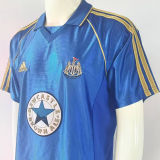 1998/99 Newcastle Away Blue Retro Soccer Jersey