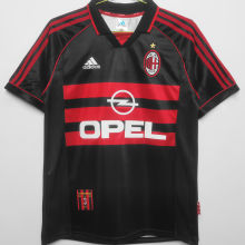 1998/99 AC Milan Third Black Retro Soccer Jersey