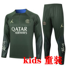 2024 PSG Dark Green Kids Special Edition Sweater Tracksuit