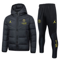 2024 PSG Black Cotton Jacket （A Set）