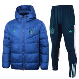 2024 M Utd Blue Cotton Jacket （A Set）