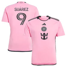 Suárez #9 Inter Miami 1:1 Quality Home Pink Fans Jersey 2024/25
