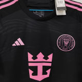 MESSI #10 Inter Miami 1:1 Quality Away Black Fans Jersey 2023/24  胸前新广告