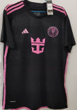 MESSI #10 Inter Miami 1:1 Quality Away Black Fans Jersey 2023/24  胸前新广告