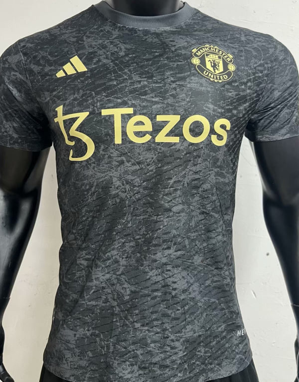 2024 M Utd AD x  Stone Roses Black Player Version Jersey