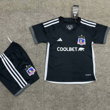 2024/25 Colo-Colo Away Black Kids Soccer Jersey