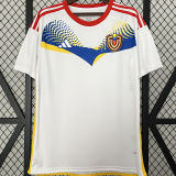 2024/25 Venezuela Away White Fans Soccer Jersey