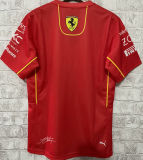 2024 Ferrari F1 #16 Red Team T-Shirt 圆领 16号