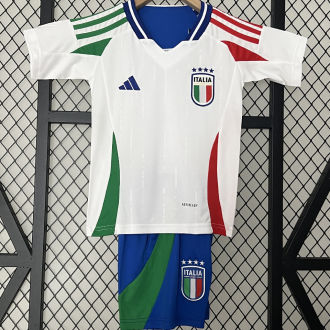 2024/25 Italy Away White kids Soccer Jersey