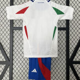 2024/25 Italy Away White kids Soccer Jersey