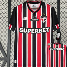 2024/25 Sao Paulo 1:1 Away Fans Soccer Jersey (All Sponsor 全广告)