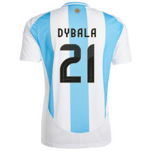 DYBALA #21 Argentina 1:1 Quality Home Fans Jersey 2024/25 (Have FlFA World Champion 2022 有胸前章)