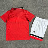 1994/96 M Utd Home Red Retro Kids Soccer Jersey