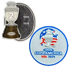 Conmebol Copa America USA 2024+2 Cup Patch Peru Jersey 2024 美洲杯章+秘鲁专用2字杯 1939.1975 (You can buy it alone OR tell us which jersey to print it on. )
